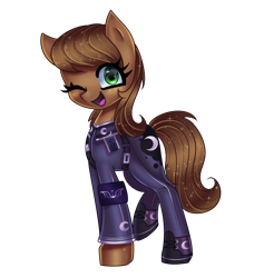 Size: 2880x3040 | Tagged: safe, artist:opal_radiance, oc, oc only, oc:scarfy bat-heart, earth pony, pony, equestria at war mod, clothes, empire, high res, lunar empire, simple background, solo, transparent background, uniform