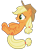 Size: 1280x1589 | Tagged: safe, artist:benpictures1, applejack, earth pony, pony, g4, my little pony: friendship is magic, sounds of silence, applejack's hat, cowboy hat, cute, female, frown, gritted teeth, hat, inkscape, jackabetes, mare, simple background, solo, teeth, transparent background, vector