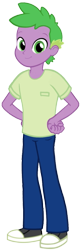 Size: 427x1313 | Tagged: safe, artist:edy_january, edit, vector edit, spike, human, equestria girls, g4, my little pony equestria girls: better together, ibispaint x, male, new york, new york city, older, older spike, simple background, solo, transparent background, united states, vector