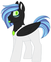 Size: 1286x1548 | Tagged: safe, artist:dilfistic, oc, oc only, pegasus, pony, :p, male, pegasus oc, simple background, solo, stallion, tongue out, transparent background, wings