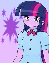 Size: 583x740 | Tagged: safe, alternate version, artist:batipin, twilight sparkle, human, equestria girls, g4, female, solo