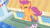 Size: 3410x1920 | Tagged: safe, screencap, scootaloo, sweetie belle, pegasus, pony, unicorn, for whom the sweetie belle toils, g4, my little pony: friendship is magic, season 4, eyes closed, high res, offscreen character, solo focus, spread wings, wings