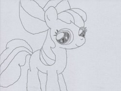 Size: 640x480 | Tagged: safe, artist:up_p_ab, apple bloom, earth pony, pony, g4, art academy, female, filly, foal, sketch, solo