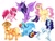 Size: 1024x768 | Tagged: safe, artist:ehyokay, applejack, fluttershy, pinkie pie, rainbow dash, rarity, twilight sparkle, alicorn, earth pony, pegasus, pony, unicorn, g4, my little pony: friendship is magic, the last problem, female, leonine tail, mane six, mare, older, older twilight, older twilight sparkle (alicorn), princess twilight 2.0, simple background, sitting, tail, twilight sparkle (alicorn), unshorn fetlocks, white background