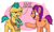 Size: 2632x1584 | Tagged: safe, artist:doodledonutart, hitch trailblazer, sparky sparkeroni, sunny starscout, dragon, earth pony, pony, g5, baby, baby dragon, comic, cute, father and child, father and son, female, laughing, male, mare, papa hitch, sparkybetes, stallion