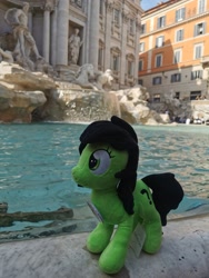 Size: 1536x2048 | Tagged: safe, oc, oc:filly anon, female, filly, fountain, irl, italy, photo, plushie, rome