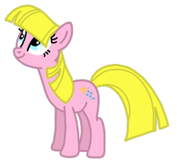 Size: 672x620 | Tagged: safe, artist:mattiedrawsponies, starlight (g1), earth pony, pony, g1, g4, my little pony tales, blue eyes, colored, cute, female, full body, g1 to g4, generation leap, hooves, mare, simple background, smiling, solo, standing, stawwlight, tail, transparent background, vector, yellow hair, yellow mane, yellow tail