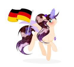 Size: 1280x1168 | Tagged: safe, artist:existencecosmos188, oc, oc only, female, flag, germany, simple background, solo, transparent background