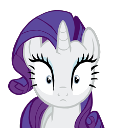 Size: 1280x1423 | Tagged: safe, artist:benpictures1, rarity, pony, unicorn, every little thing she does, g4, adoracreepy, blank stare, creepy, cute, female, fiducia compellia, hypnosis, hypnotized, inkscape, looking at you, mare, raribetes, shrunken pupils, simple background, solo, thousand yard stare, transparent background, vector
