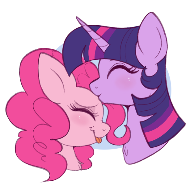 628px x 600px - 2876826 - safe, artist:lulubell, pinkie pie, twilight sparkle, alicorn,  earth pony, pony, bust, cute, duo, eyes closed, female, forehead kiss,  kissing, lesbian, mare, shipping, simple background, tongue out, twilight  sparkle (alicorn), twinkie,