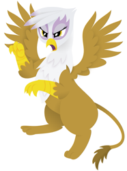 Size: 683x918 | Tagged: safe, artist:giantsquidie, gilda, griffon, g4, 2012, female, simple background, solo, white background