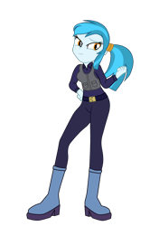 Size: 1930x2738 | Tagged: safe, artist:gmaplay, guardian angel (g4), human, equestria girls, g4, equestria girls-ified, police, police officer, simple background, solo, transparent background