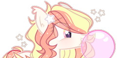 Size: 1397x673 | Tagged: safe, artist:toffeelavender, oc, oc only, pegasus, pony, bubblegum, bust, eye clipping through hair, female, food, gum, mare, pegasus oc, simple background, solo, transparent background, wings