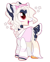 Size: 1168x1438 | Tagged: safe, artist:toffeelavender, oc, oc only, earth pony, pony, ear fluff, earth pony oc, hoof polish, looking back, simple background, smiling, solo, transparent background, unshorn fetlocks