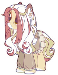 Size: 1641x2125 | Tagged: safe, artist:toffeelavender, oc, oc only, oc:morisaki, earth pony, pony, base used, clothes, earth pony oc, eye clipping through hair, female, mare, simple background, smiling, solo, transparent background