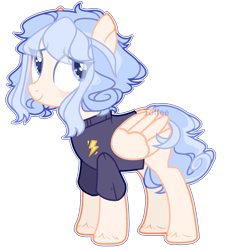 Size: 1796x1994 | Tagged: safe, artist:toffeelavender, oc, oc only, pegasus, pony, clothes, female, mare, pegasus oc, simple background, solo, transparent background, wings