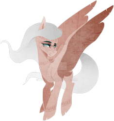 Size: 1280x1360 | Tagged: safe, artist:ryrxian, oc, oc only, pegasus, pony, deviantart watermark, female, mare, obtrusive watermark, pegasus oc, simple background, solo, transparent background, watermark, wings