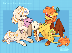 Size: 3000x2200 | Tagged: safe, artist:3ggmilky, oc, oc only, earth pony, pegasus, pony, high res