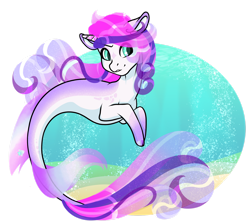 Size: 1920x1705 | Tagged: safe, artist:oneiria-fylakas, oc, oc only, oc:shiny heart, seapony (g4), unicorn, bubble, dorsal fin, female, fins, fish tail, flowing mane, flowing tail, horn, mare, ocean, seaponified, solo, species swap, tail, underwater, water