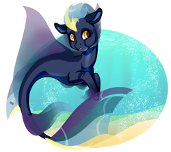 Size: 1920x1705 | Tagged: safe, artist:oneiria-fylakas, oc, oc only, oc:rainy thunder, seapony (g4), bubble, dorsal fin, fins, fish tail, flowing tail, ocean, solo, tail, underwater, water