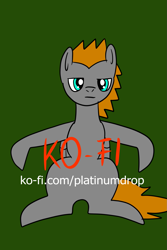 Size: 1071x1600 | Tagged: safe, artist:platinumdrop, oc, oc:platinumdrop, pony, ko-fi, simple background