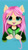 Size: 1311x2373 | Tagged: safe, artist:sprinklefest, fluttershy, pony, antonymph, cutiemarks (and the things that bind us), vylet pony, g4, bust, clothes, female, fluttgirshy, full face view, gir, hair accessory, hoodie, invader zim, looking at you, mare, open mouth, open smile, raised hooves, simple background, smiling, solo, stray strand, teal background