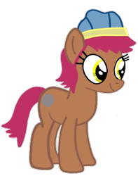 Size: 720x915 | Tagged: safe, artist:darlycatmake, edit, oc, oc only, oc:cecilia lobbos, earth pony, pony, beanie, happy, hat, knight, looking at someone, looking at something, ponified, simple background, smiling, solo, transparent background, vector trace