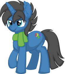 Size: 6184x6960 | Tagged: safe, artist:cyanlightning, oc, oc only, pony, unicorn, .svg available, absurd resolution, ear fluff, lidded eyes, male, simple background, solo, stallion, transparent background, vector