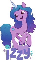 Size: 1396x2321 | Tagged: safe, izzy moonbow, pony, unicorn, g5, my little pony: make your mark, my little pony: make your mark chapter 1, official, .svg available, bracelet, coloring page, female, friendship bracelet, jewelry, mare, open mouth, open smile, raised hoof, raised leg, simple background, smiling, solo, svg, text, transparent background, unshorn fetlocks, vector