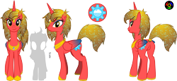 Size: 5781x2650 | Tagged: safe, artist:kyoshyu, oc, oc:golden cut, alicorn, pony, butt, featureless crotch, female, high res, mare, plot, simple background, solo, transparent background