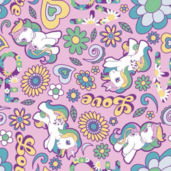 Size: 645x645 | Tagged: safe, moonstone, windy (g1), pony, unicorn, g1, official, female, mare, pattern, retro, text