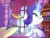 Size: 1024x768 | Tagged: safe, artist:golden bloom, fluttershy, rarity, pony, costume conundrum, costume conundrum: rarity, equestria girls, g4, my little pony equestria girls: choose your own ending, darling jar, duo, equestria girls interpretation, equestria girls ponified, fabric, glasses, human pony fluttershy, human pony rarity, magic, money, ponified, rarity's glasses, scene interpretation, screenshot redraw, swear jar