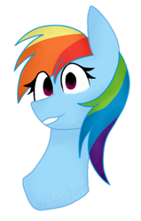 Size: 317x500 | Tagged: safe, artist:martiiee, rainbow dash, pegasus, pony, g4, female, looking at you, mare, simple background, smiling, transparent background