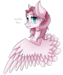 Size: 1681x2015 | Tagged: safe, artist:vivieart, oc, oc only, oc:sirena flitter, pegasus, pony, female, mare, simple background, smiling, transparent background, wings