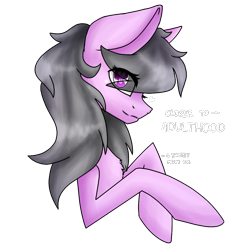 Size: 1000x1000 | Tagged: safe, artist:vivieart, oc, oc only, oc:sweet tune, earth pony, pony, female, mare, simple background, smiling, transparent background