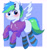 Size: 2507x2646 | Tagged: safe, artist:leo19969525, oc, oc only, pegasus, pony, blue eyes, blushing, clothes, cute, flying, hair, high res, male, ocbetes, pegasus oc, simple background, smiling, socks, solo, spread wings, striped socks, tail, wings