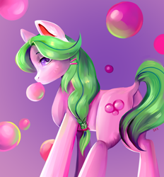 Size: 3400x3660 | Tagged: safe, artist:ske, oc, oc only, earth pony, pony, bubblegum, food, gum, high res, request, solo