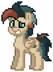 Size: 640x864 | Tagged: safe, oc, oc:turbo swifter, crystal pony, pegasus, pony, pony town, disgusted, simple background, transparent background