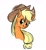 Size: 814x893 | Tagged: safe, artist:laya-21, applejack, earth pony, pony, g4, simple background