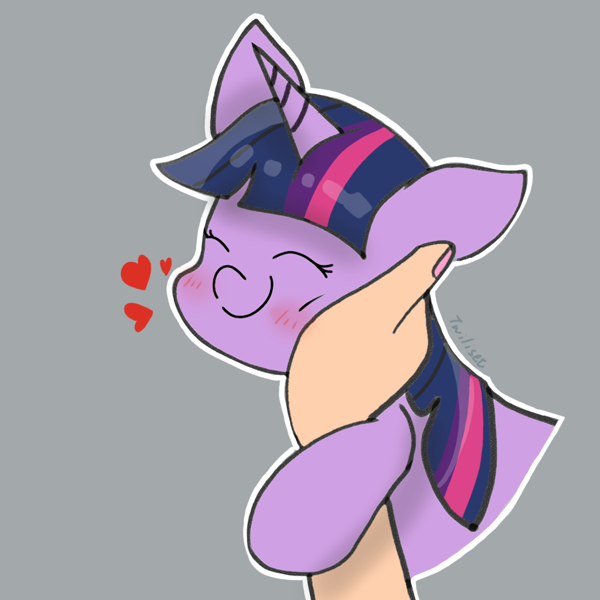 2670862 - safe, artist:sidruni, twilight sparkle, pony, unicorn, blushing,  crossover, crossover shipping, cute, duo, duo male and female, female,  floating heart, heart, lb&scr e2 class steam locomotive, locomotive, male,  mare, pink background