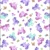 Size: 1131x1131 | Tagged: safe, blossom, blue belle, cotton candy (g1), butterfly, earth pony, pony, g1, official, blossomdorable, bluebellebetes, bow, cottondorable, cute, female, flower, heart, mare, pattern, retro, simple background, tail, tail bow, white background