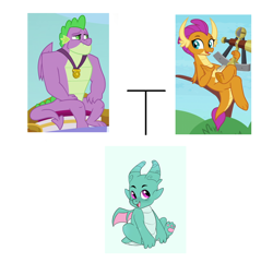Size: 1376x1328 | Tagged: safe, artist:aztrial, artist:php170, edit, edited screencap, screencap, smolder, sparky sparkeroni, spike, dragon, g4, g5, my little pony: make your mark, the last problem, baby, baby dragon, cute, dragoness, family, family tree, female, headcanon, horns, male, mama smolder, offspring, older, older smolder, older spike, papa spike, parent:smolder, parent:spike, parents:spolder, paw pads, ship:spolder, shipping, simple background, smoldmom, sparky sparkeroni is spike's and smolder's son, sparkybetes, straight, theory, white background, winged spike, wings