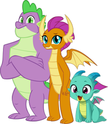 Size: 5784x6605 | Tagged: safe, artist:memnoch, artist:ponygamer2020, artist:uotapo, edit, vector edit, smolder, sparky sparkeroni, spike, dragon, g4, g5, my little pony: make your mark, the last problem, absurd resolution, baby, baby dragon, crossed arms, cute, dragoness, family, father, father and child, father and son, female, gigachad spike, headcanon, headcanon in the description, horns, looking at you, male, mama smolder, mother, mother and child, mother and son, offspring, older, older smolder, older spike, papa spike, parent:smolder, parent:spike, parents:spolder, shipping, show accurate, simple background, smolderbetes, smoldmom, sparky sparkeroni is spike's and smolder's son, sparkybetes, spikabetes, spolder, straight, transparent background, vector, what if, winged spike, wings