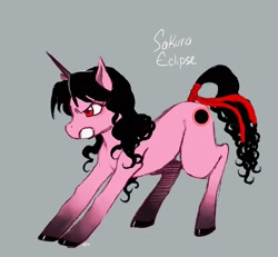 Size: 1769x1635 | Tagged: safe, artist:m0on13aby, oc, oc:sakura eclipse, pony, unicorn, cloven hooves, solo, tail, tail wrap