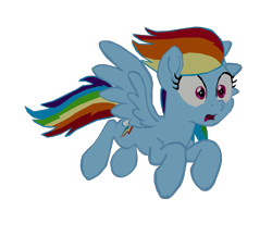 Size: 1280x1168 | Tagged: safe, artist:benpictures1, rainbow dash, pegasus, pony, g4, my little pony: the movie, cute, dashabetes, female, inkscape, mare, open mouth, simple background, solo, transparent background, vector