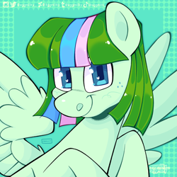 Size: 2048x2048 | Tagged: safe, artist:3ggmilky, oc, oc only, pegasus, pony, high res, solo