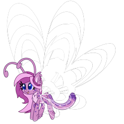 Size: 2500x2503 | Tagged: safe, artist:lupulrafinat, oc, oc only, oc:wild dawn, breezie, hybrid, breezie oc, breeziefied, eyelashes, female, flying, high res, mare, simple background, smiling, solo, species swap, transparent background