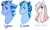 Size: 2000x1200 | Tagged: safe, artist:purplegrim40, oc, oc only, oc:clear skies, oc:everest, oc:typhoon, pony, bio in description, bust, female, half-siblings, male, mare, offspring, parent:rainbow dash, parent:soarin', parent:thunderlane, parents:soarindash, parents:thunderdash, siblings, simple background, smiling, stallion, white background