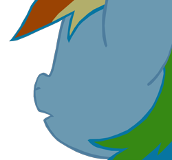 Size: 1280x1192 | Tagged: safe, artist:benpictures1, rainbow dash, pegasus, pony, g4, my little pony: the movie, cute, dashabetes, female, implied twilight sparkle, inkscape, looking at someone, mare, open mouth, simple background, solo, transparent background, vector