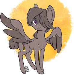Size: 673x680 | Tagged: safe, artist:wax feather, oc, oc:wax feather, pegasus, pony, concave belly, lanky, male, pegasus oc, skinny, solo, stallion, tall, thin